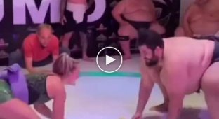 UFC female fighter vs sumo wrestler