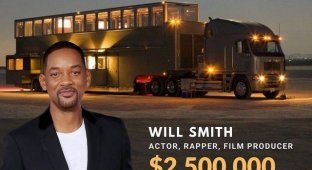 Уилл Смит показал, как выглядит его грузовик с прицепом за 2,5 миллиона долларов (8 фото)