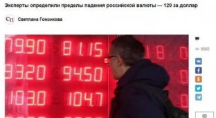 Пользователи вновь шутят над российским рублем (15 фото)
