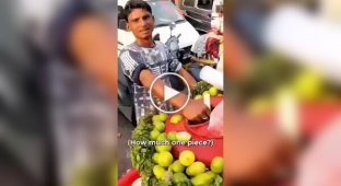A tourist regretted drinking a fruit cocktail from a street “bartender” in India