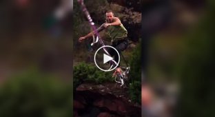 A tightrope walker and his performance