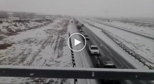 Водители которые в первый раз увидели снег