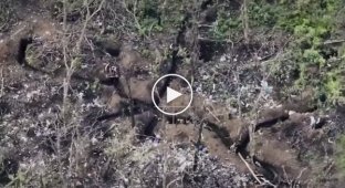 The two Russians decide to return to the trench controlled by the Ukrainians and are killed by the 3rd Assault Brigade. Near Bakhmut