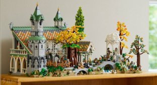Cool Lego set based on "The Lord of the Rings" with Rivendell (8 photos)