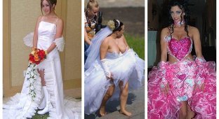 Кошмар любого мужчины: невесты, которые облажались с выбором свадебного наряда (19 фото)