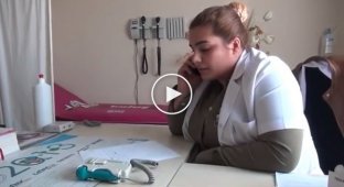 A pregnant cat came to the clinic to see kind doctors for help