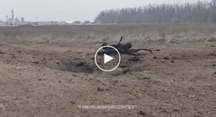 A Ukrainian FPV drone destroyed a Russian BM-21 Grad MLRS, killing the crew
