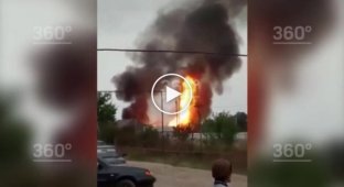 Мощный взрыв на АЗС в чеченском селе