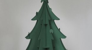 Картонная рождественская елка