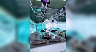 Ночной клуб в Китае с LED-панелями на стенах, создающими эффект объема