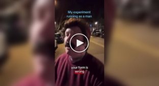 American woman starts pretending to be a man to run safely in the evenings