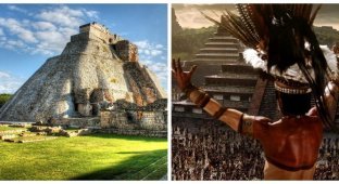 Witch, gnome, ancient Mayan culture and the Pyramid of the Magician (13 photos)
