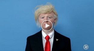 Чудеса макияжа как стать Дональдом Трампом за 30 секунд