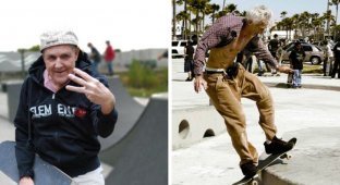 Breaking age stereotypes: old people on a skateboard (16 photos)