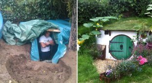 How one craftsman built a hobbit hole in his yard (21 photos)