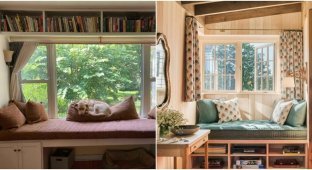 25 cozy corners by the window where you want to sit for a long time (26 photos)