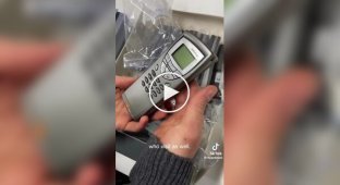 Archive with Nokia phones and blueprints