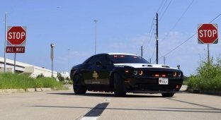 Конфискованный у уличного гонщика Dodge Challenger SRT Hellcat теперь служит в полиции Техаса (5 фото)