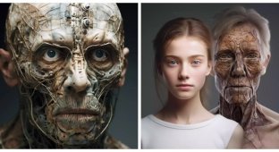 The neural network showed what people will look like in a thousand years (4 photos)