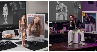 The trend of creating an anime figurine of yourself from a photo (4 photos)