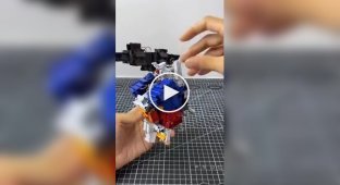 Robot made from paper clips