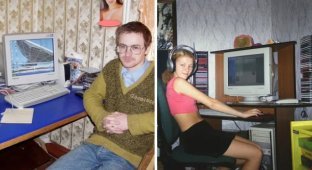 20 кадров из прошлого, где люди показывают свои первые компьютеры (21 фото)