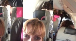 Шокированные муж и жена сняли на видео, как пара занимается сексом прямо в самолете (4 фото + 1 видео)