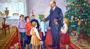 Дед Мороз на советских открытках (7 фото)