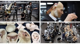 What does a Chinese factory for the production of humanoid robots look like (16 photos + 1 video)