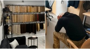 Bald suspect arrested in Poland for stealing hair from a wig salon (3 photos + 1 video)