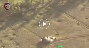 Repulse of an assault on a column of Russian armored vehicles by soldiers of the 79th Airborne Assault Brigade