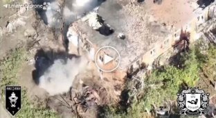 Two buildings crumbled together with Russian invaders from the strikes of kamikade drones.