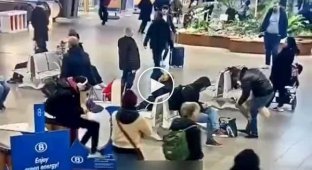 In Brussels, a migrant jihadist, shouting "Allah Akbar", began to cut passengers