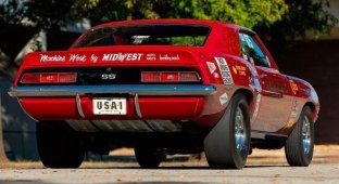 Самый редкий в мире Chevrolet Camaro 1969 года или серийный гоночный драгстер (28 фото + 1 видео)