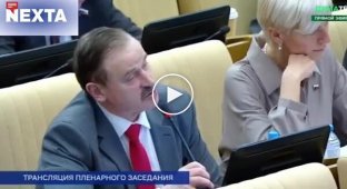 In the State Duma of the Russian Federation, a drunken deputy spoke about the war with NATO, but he was interrupted