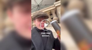 Pranksters fooled the Louvre's security system and hung their own painting