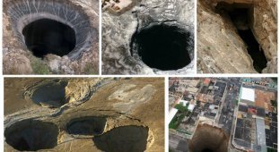 Holes on earth - the gates of hell that actually exist (18 photos)
