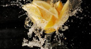  Вода и фрукты (10 Фото)
