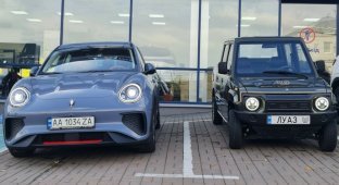 The Chinese ORA electric car with an unusual design appeared in Ukraine (3 photos)