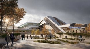 A high-speed train station will be built in Tallinn, designed by Zaha Hadid (4 photos)