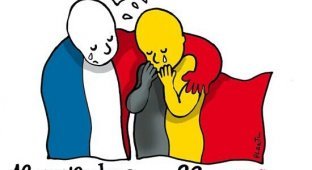 Фотографии мировых иллюстраторов по поводу терактов в Брюсселе (4 фото)
