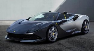 The Ferrari SP-8 roadster, created in a single copy, was presented (6 photos)