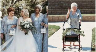 Невеста пригласила на роль "цветочных девочек" своих бабушек (10 фото)