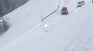 Автомобильный кёрлинг в горах