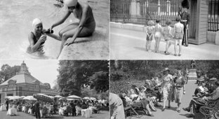 Как выглядела рекордная жара августа 1937-го в Лондоне (13 фото)