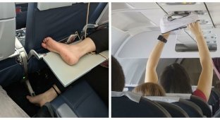 20 самых невоспитанных и неприятных пассажиров на борту самолета (21 фото)