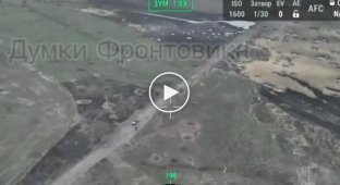 Оккупант на большой скорости двигался на мотоцикле и взрывоно наехал на мину