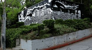 Живые анимированные рисунки граффити (21 гифка)