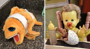 35 unsuccessful children's toys that are scary to look at (36 photos)