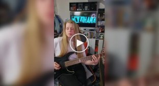 A Sweet Girl Who Can Play Rock Guitar